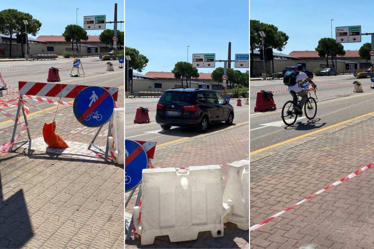 Viale Piave - tripla divieto ignorato
