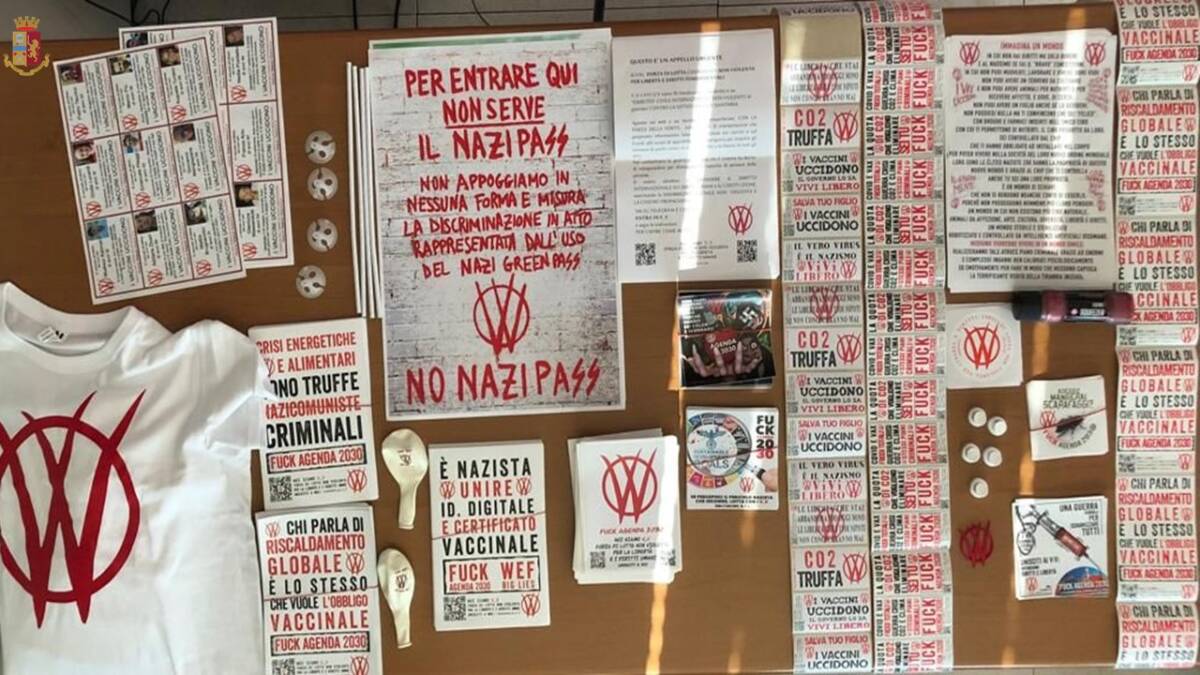 DIGOS - Denuncia attivisti no vax