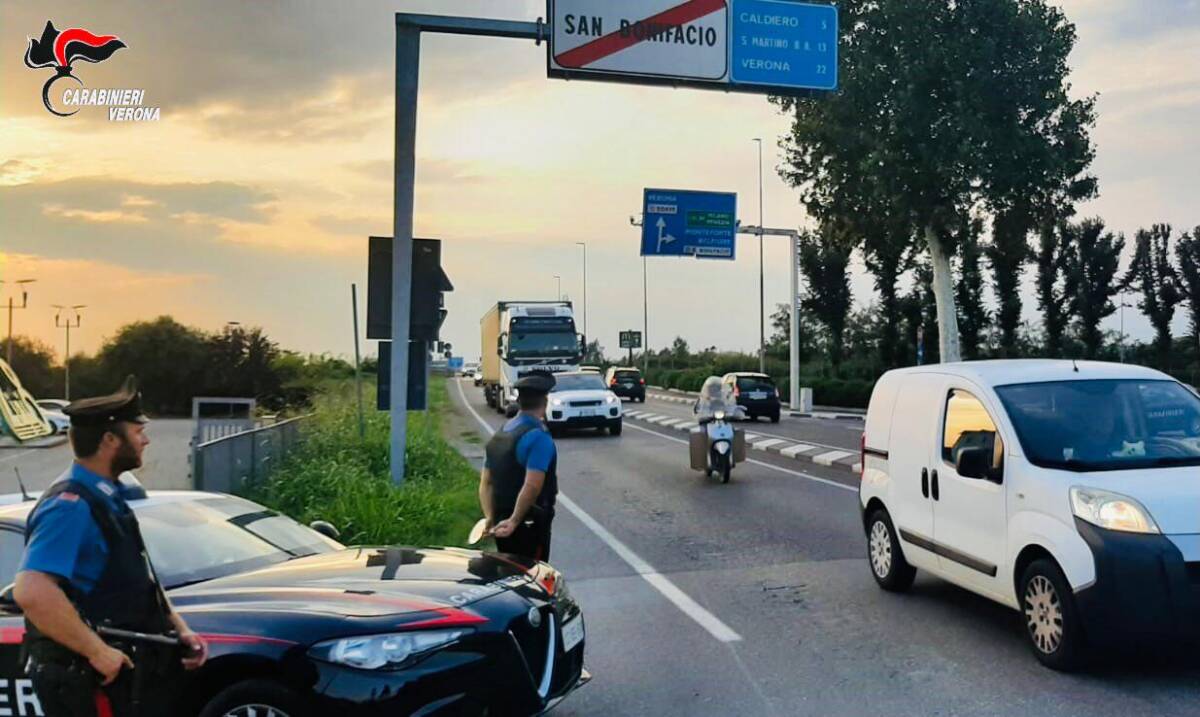 Carabinieri San Bonifacio tentata rapina