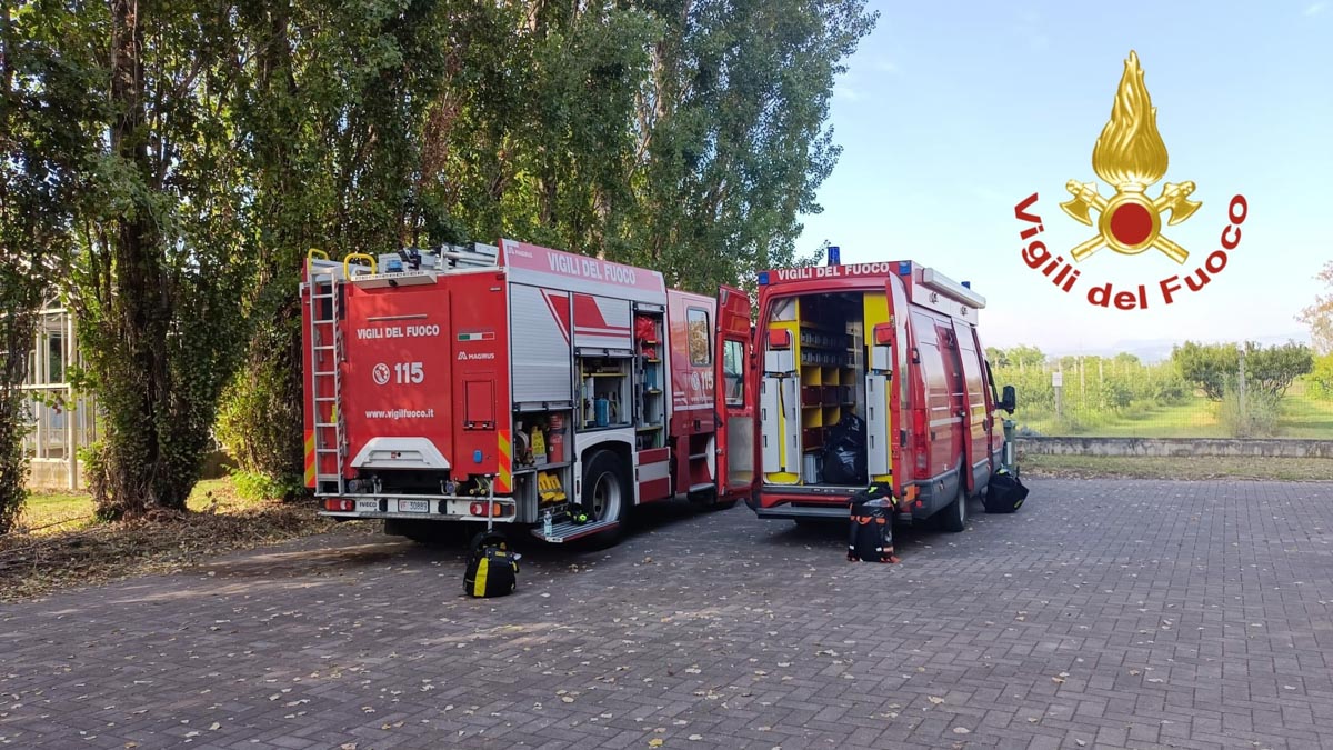 Incidente laboratorio Regione - Buttapietra - Vigili del fuoco (2)