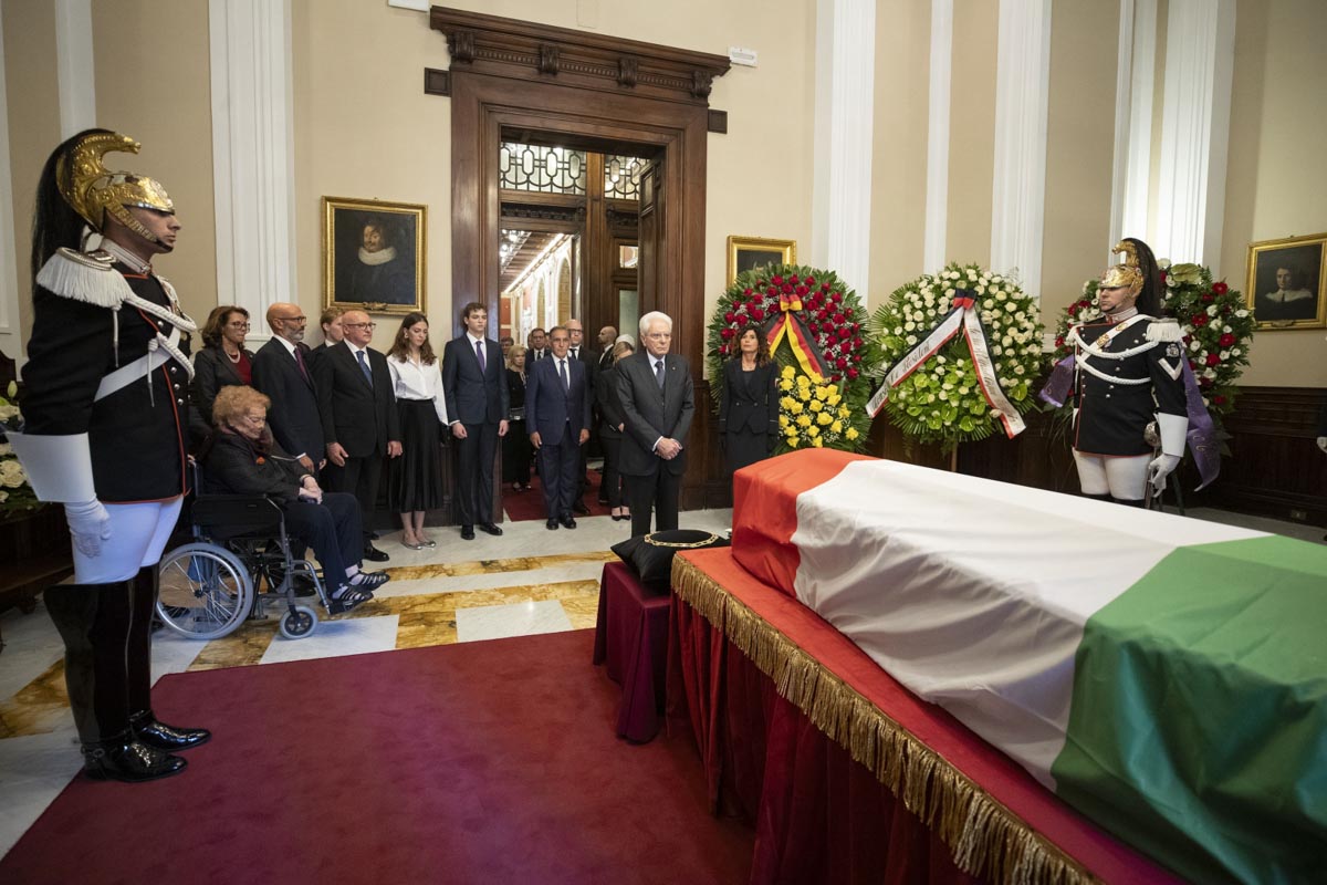 Mattarella - funerale Napolitano