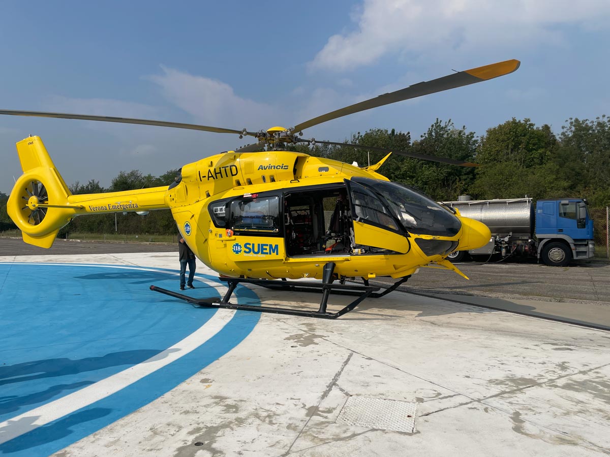 elicottero suem 118 verona emergenza elibase