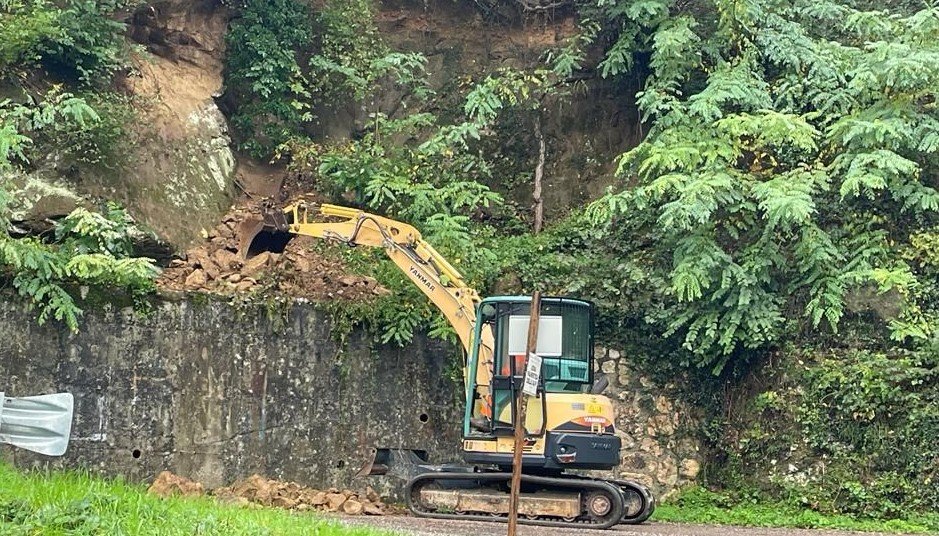 Frana Sp14b maltempo lessinia piena adige