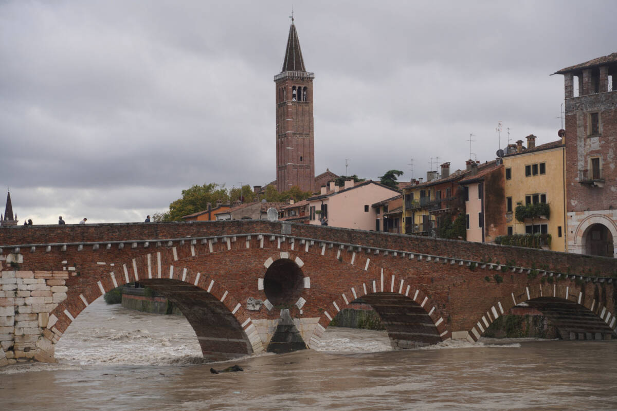 Adige a Verona, 31 ottobre 2023