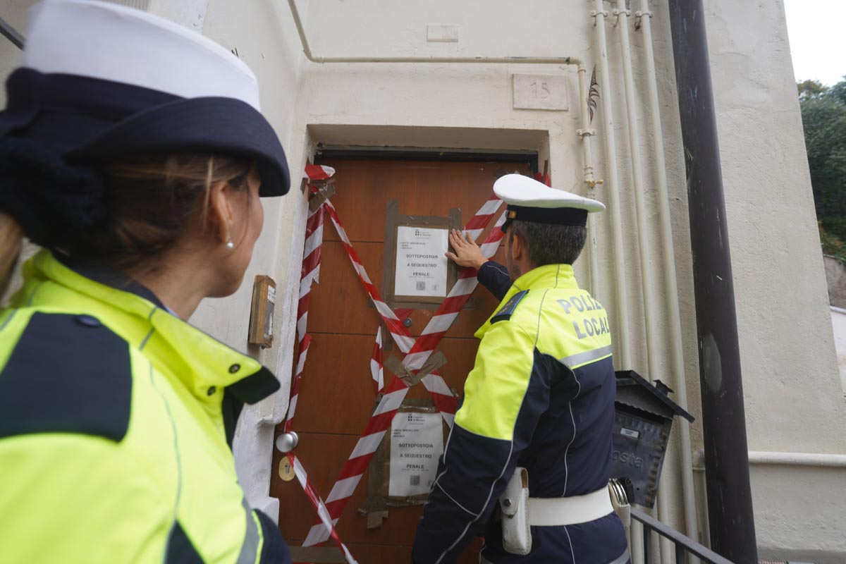 Polizia Locale Verona - sequestro vicolo cieco Fiumicello