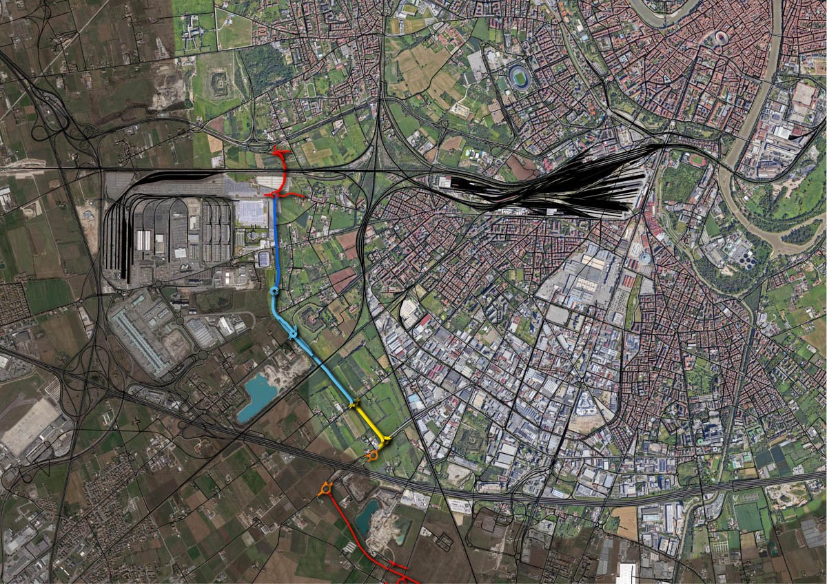 Rendering strada di gronda verona