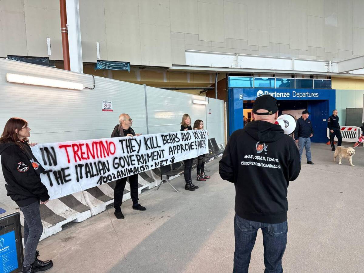 Animalisti al Catullo Centopercentoanimalisti