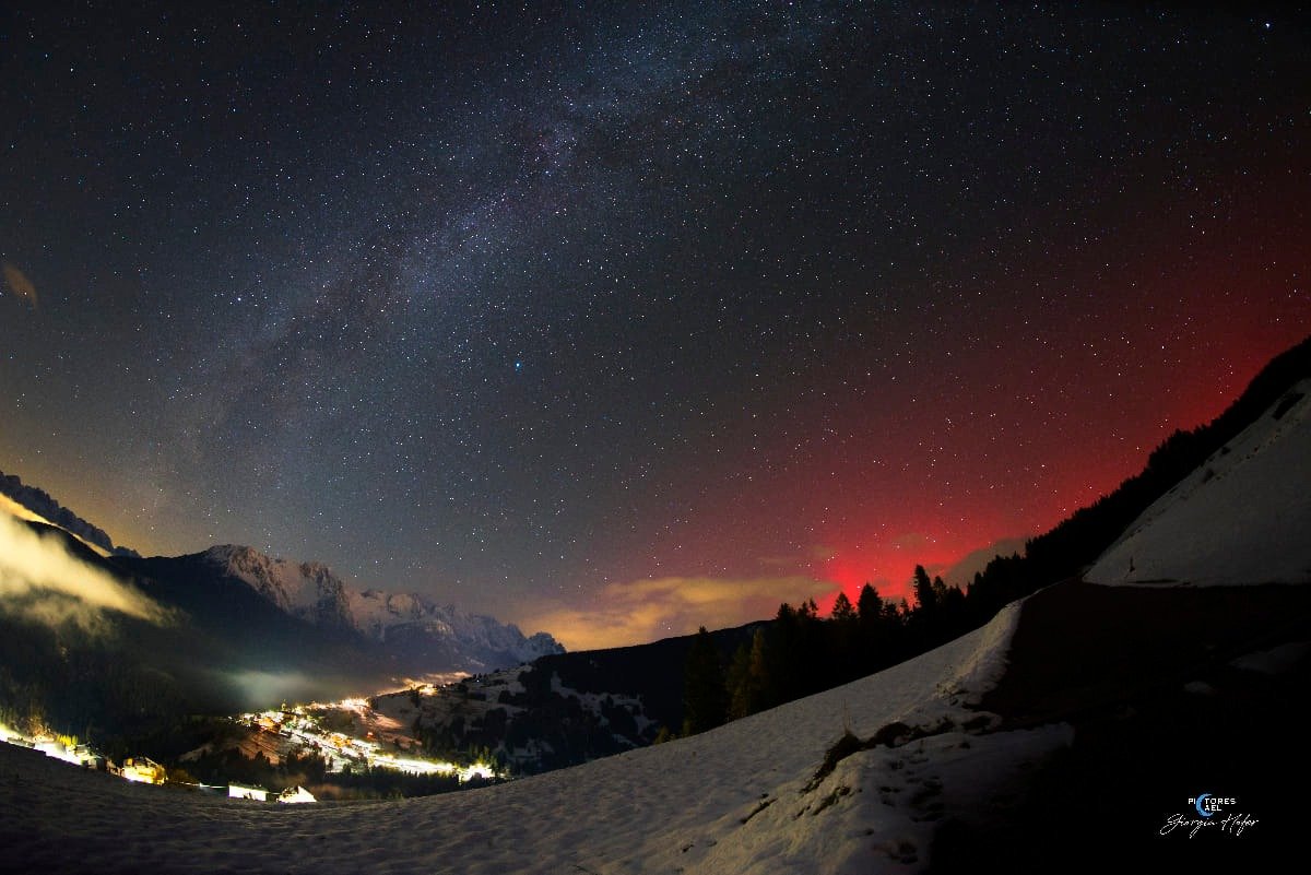 Aurora Boreale Dolomiti