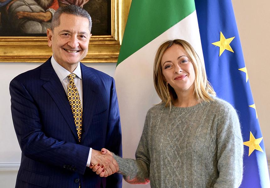 Fabio Panetta e Giorgia Meloni