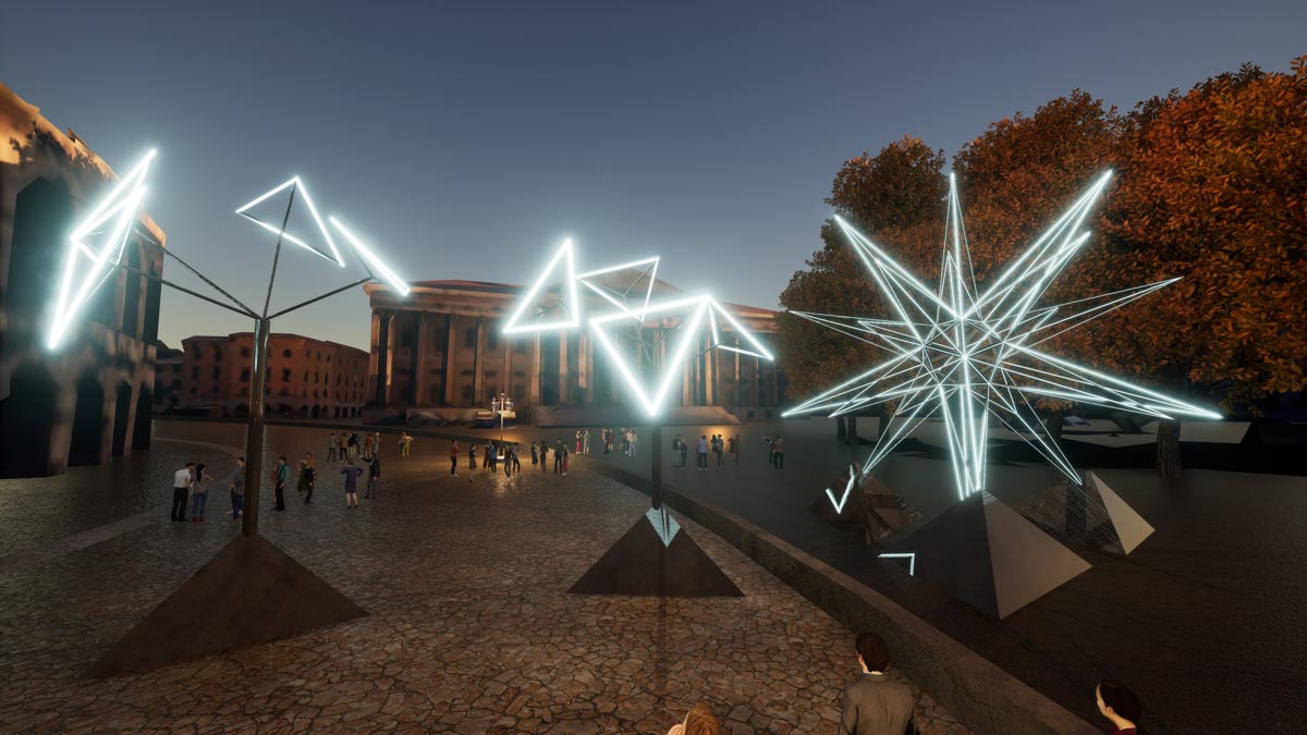 STELLA COMETA piazza Bra 2023 render