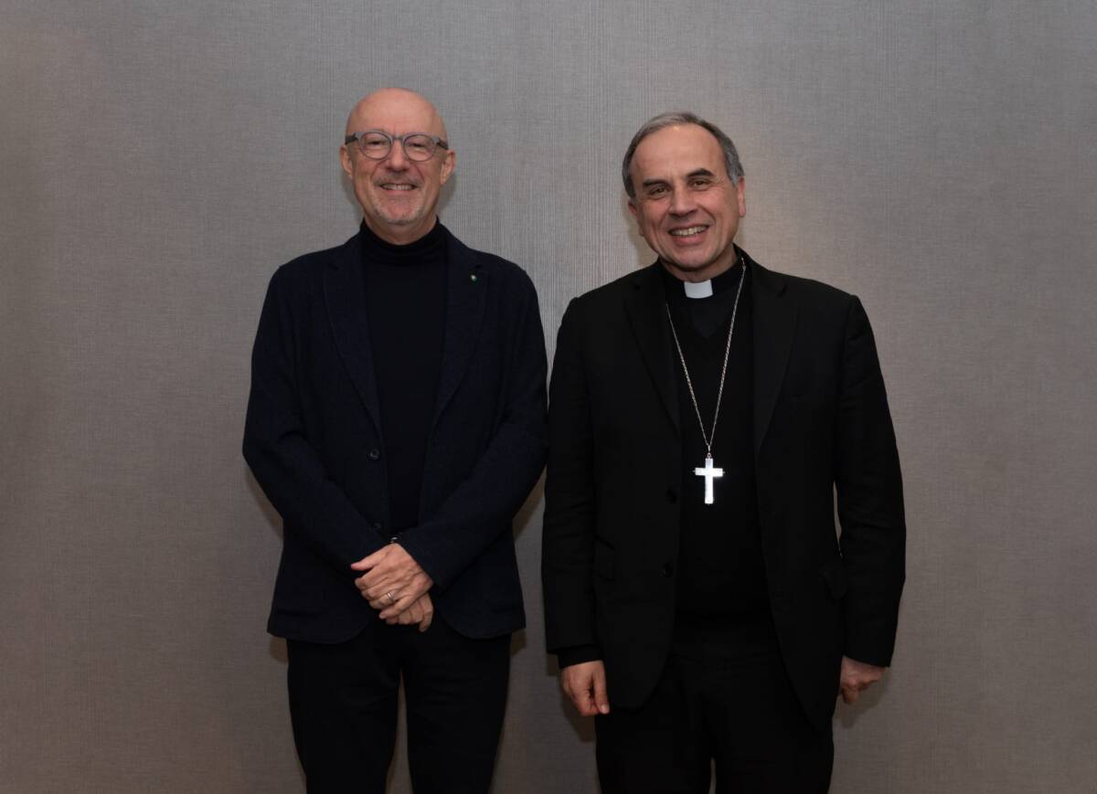 Sandro Veronesi e vescovo Domenico Pompili