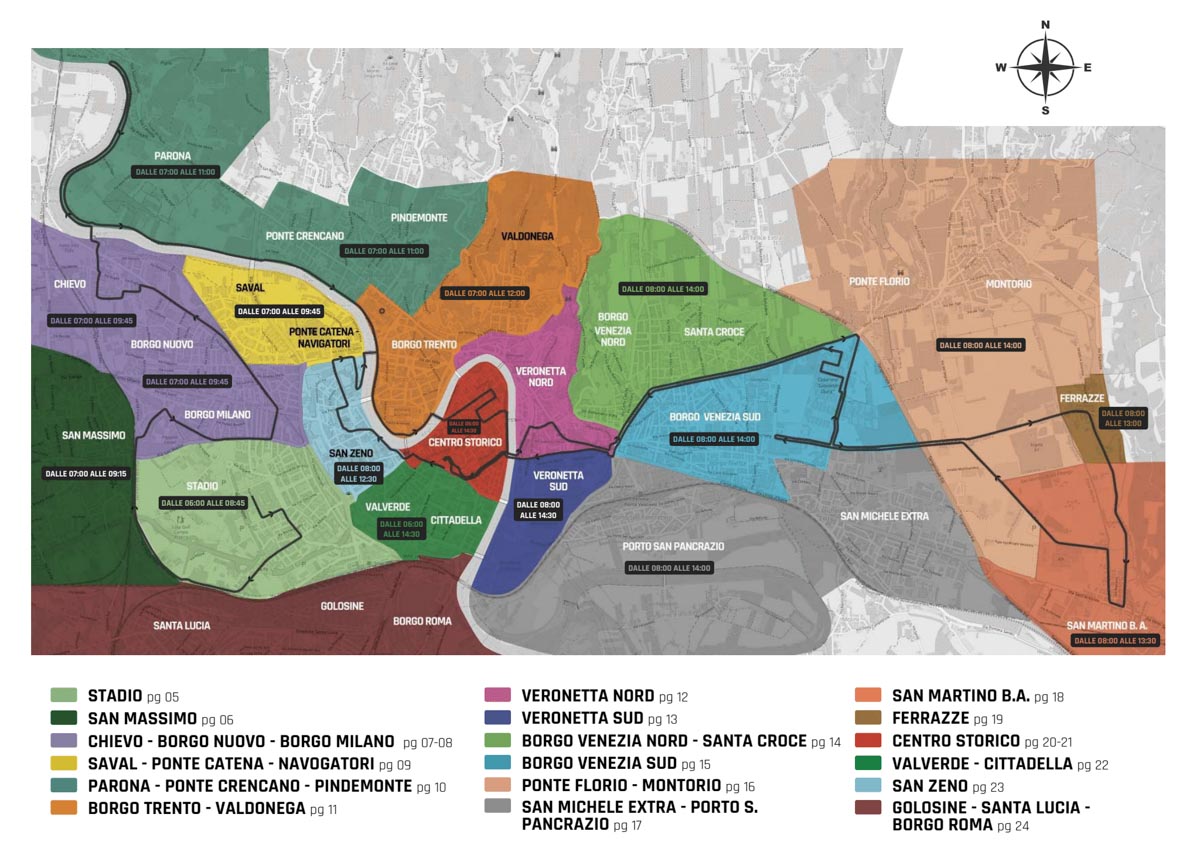 Verona Run Marathon 2023, il percorso e i quartieri interessati