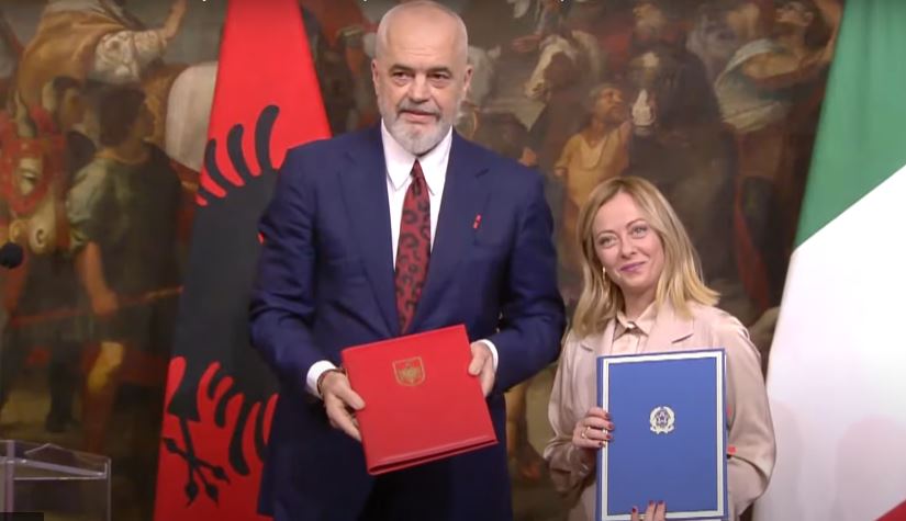 Italia Albania accordo migranti giorgia meloni