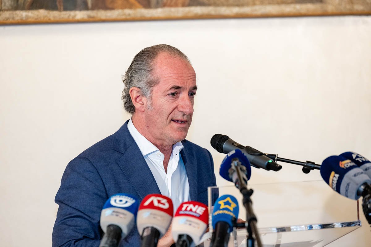 Luca Zaia, presidente Regione Veneto 25 aprile