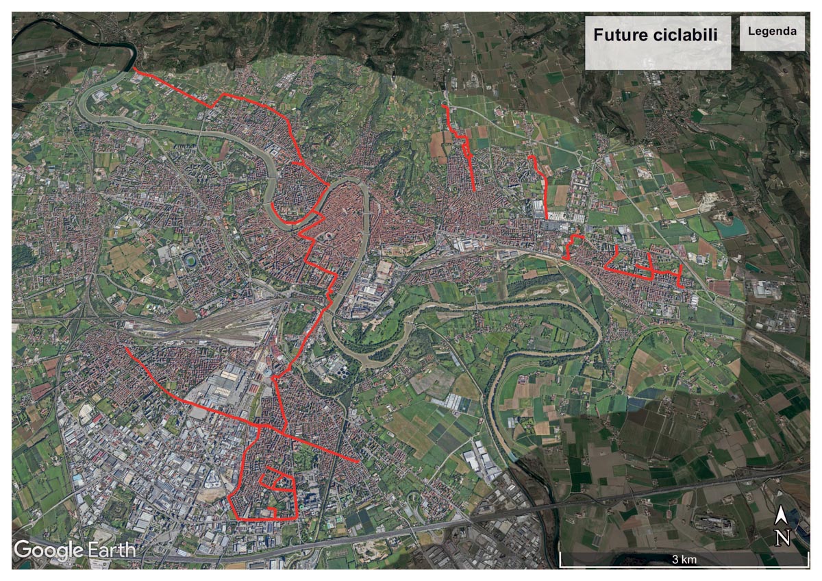 Nuove ciclabili Verona - piano