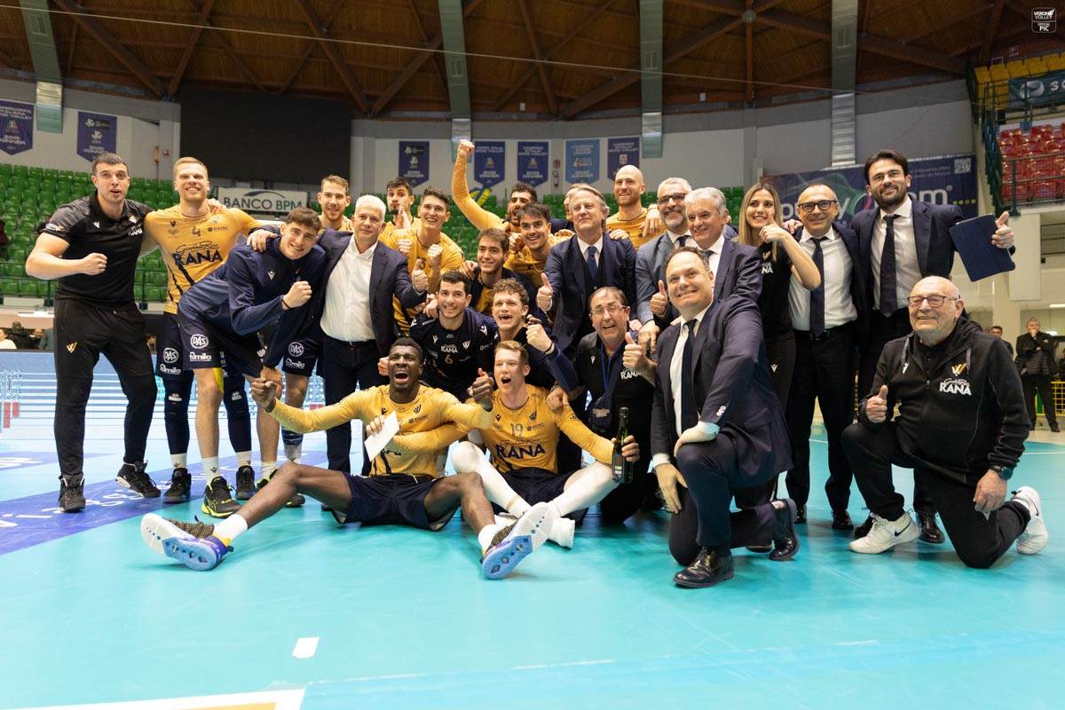 Rana Verona - vittoria a Monza - Foto VeronaVolley-Benvenuti