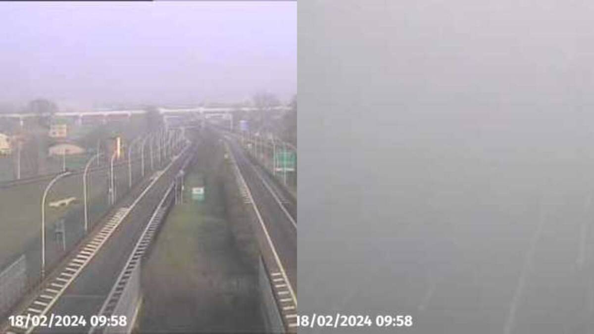 A22 chiusa per nebbia (km 313 e km 272 ore 9.58 del 18.02.2024)