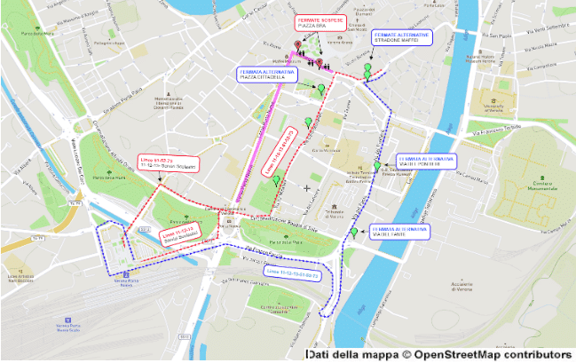 Deviazioni autobus venardi gnocolar