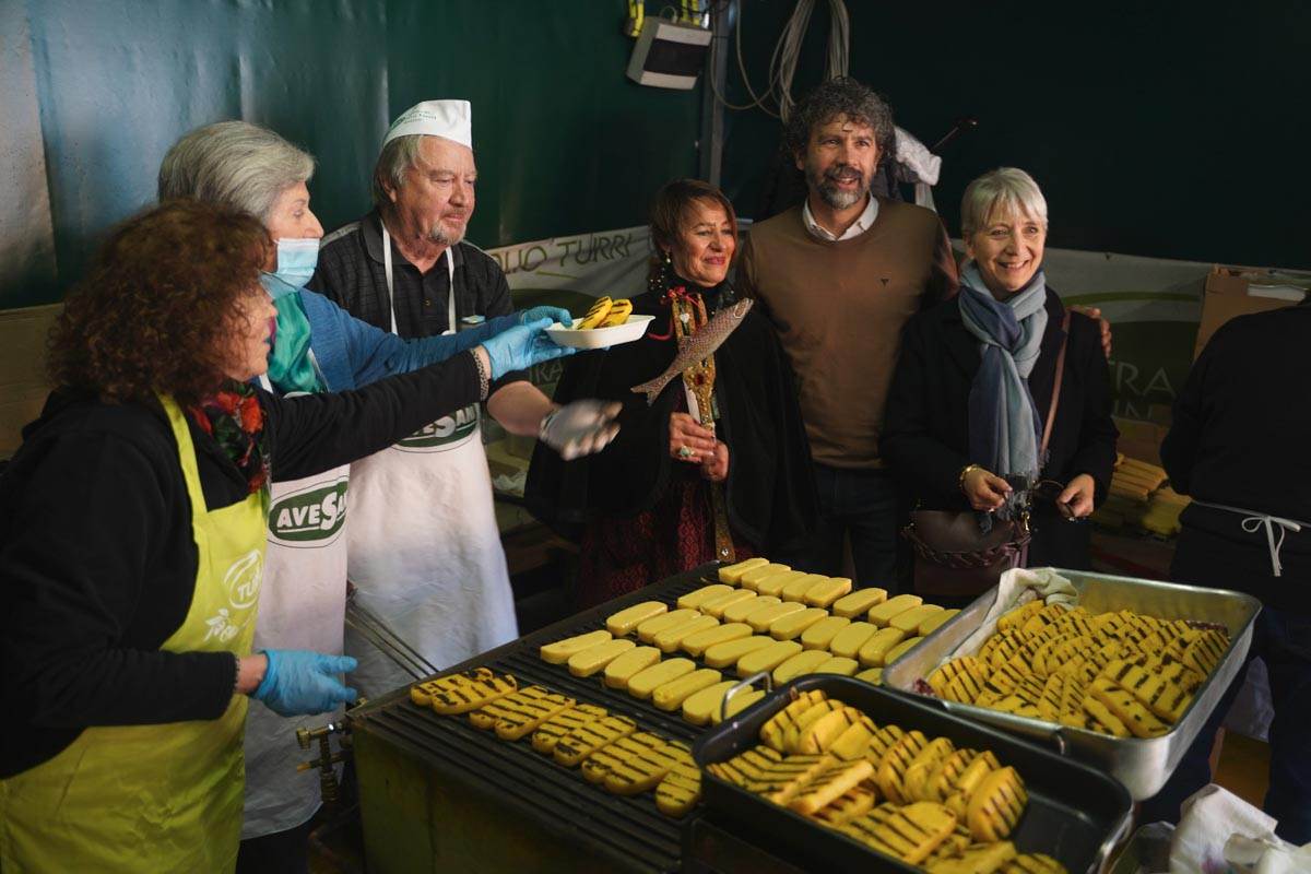 Il sindaco Tommasi e l'assessora Zivelonghi alla Festa de la Renga 2024