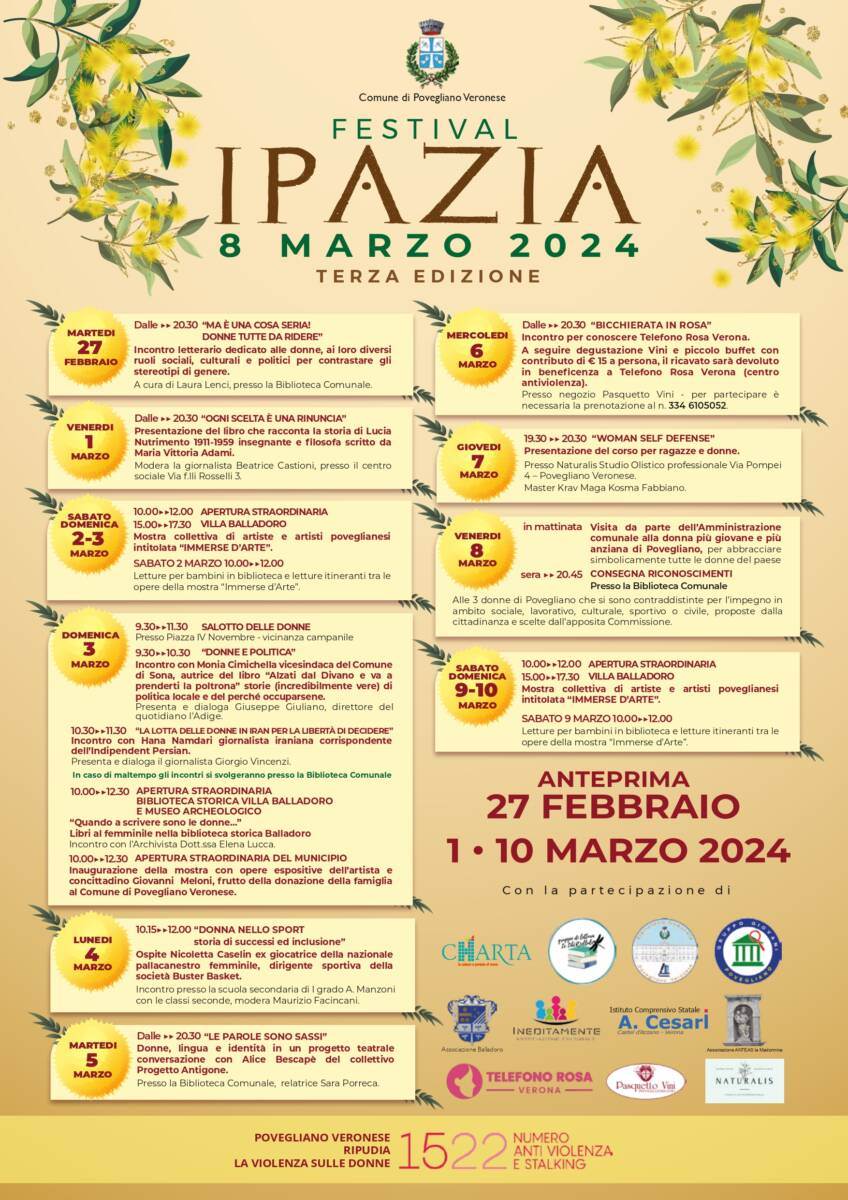 Locandina Ipazia 2024 Povegliano Veronese