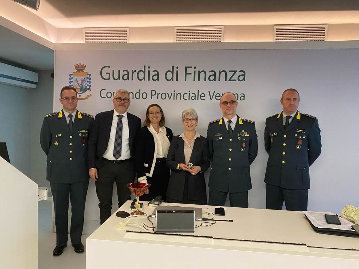 Signorini, Terragni, Zivelonghi con Guardia di Finanza