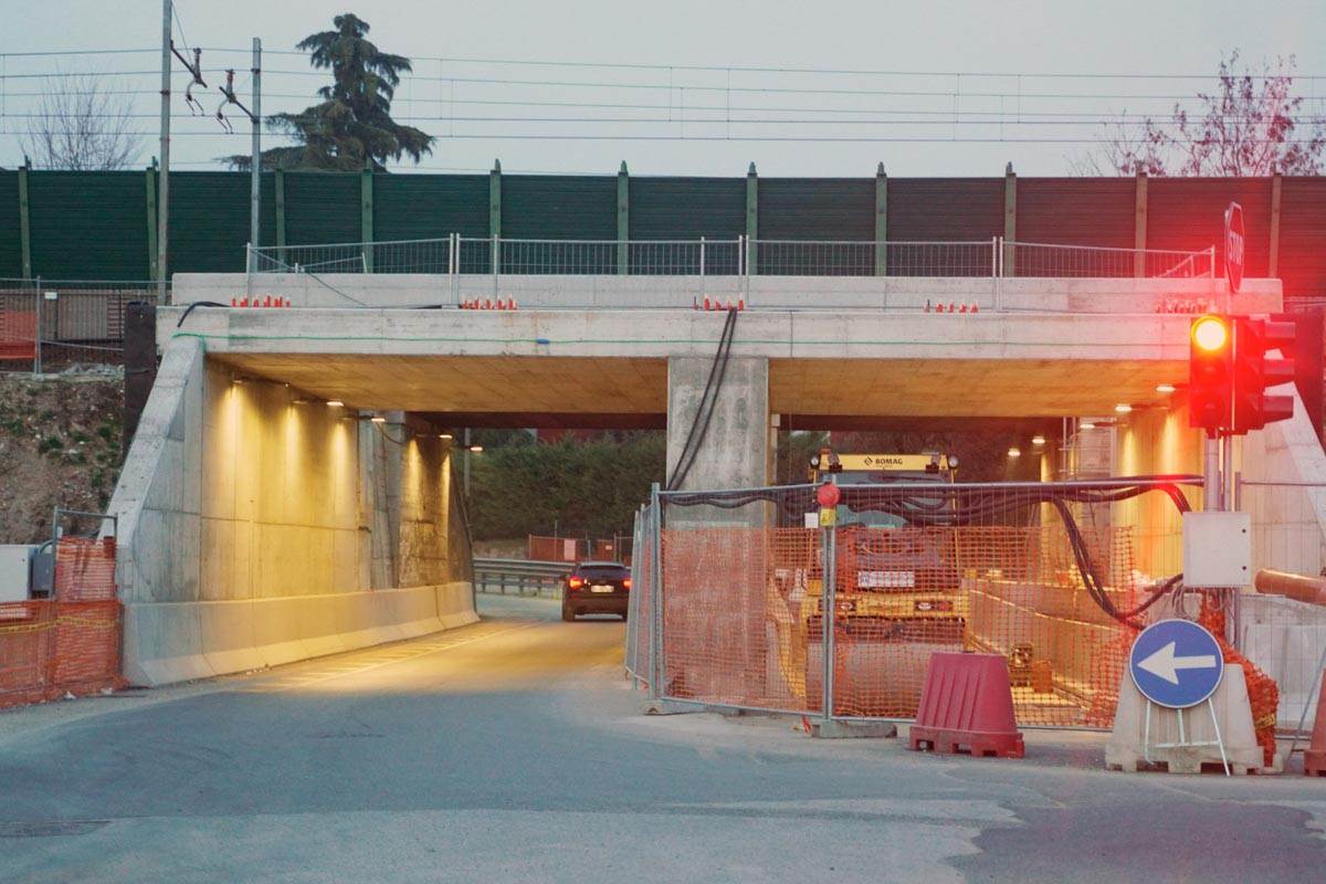 Sottopasso via Bernini Buri - lavori - 20.02.2024