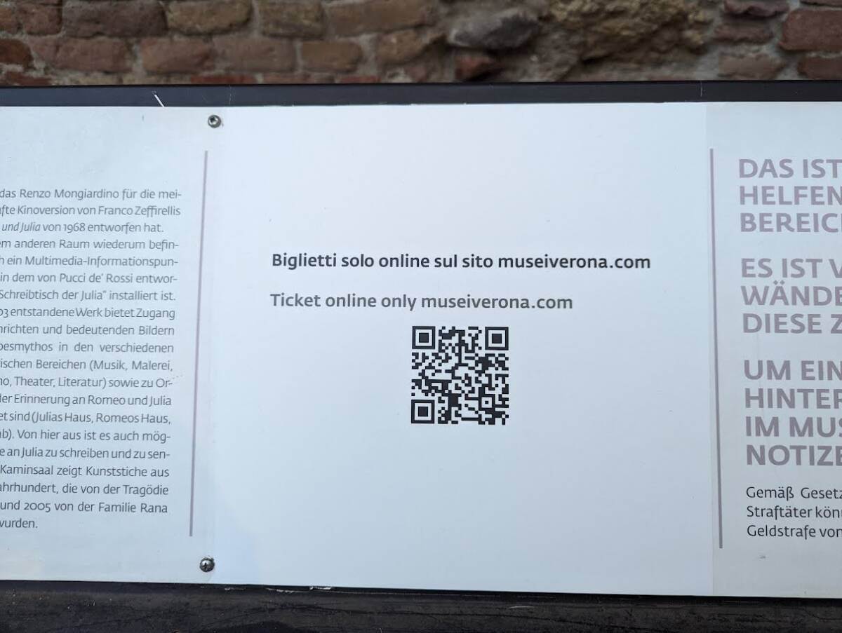 QR Code casa di giulietta