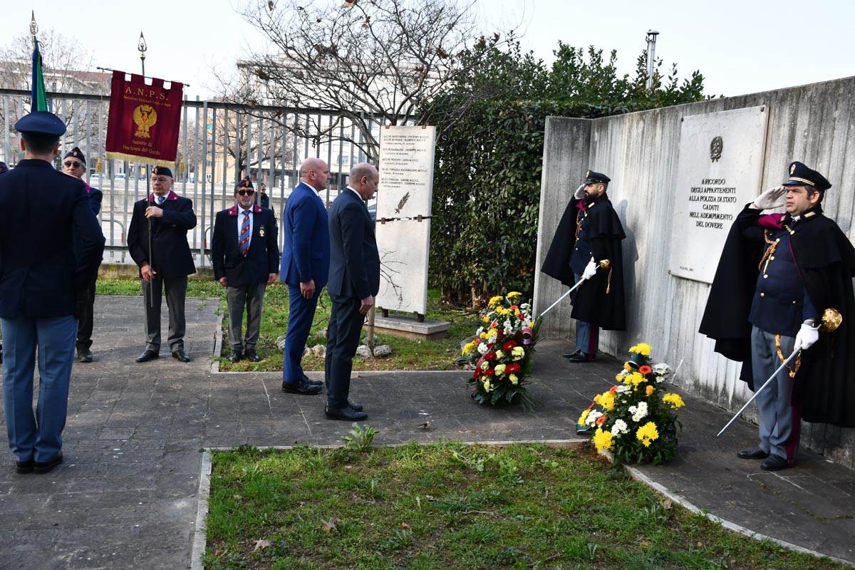 La commemorazione per gli agenti scomparsi Davide Turazza e Giuseppe Cimarrusti (21 febbraio 2024)