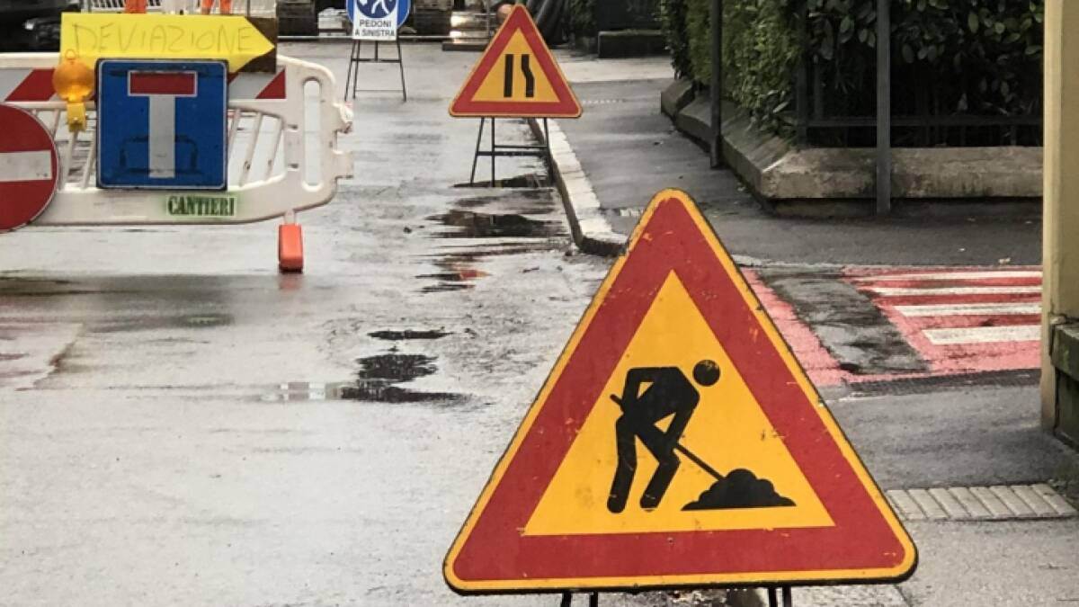 lavori stradali cantiere