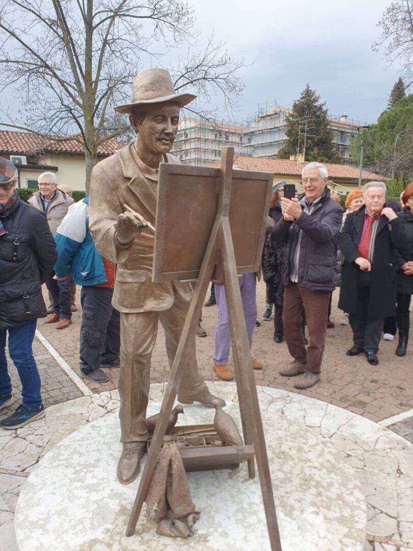 statua angelo dall'oca bianca via Selinute borgo nuovo