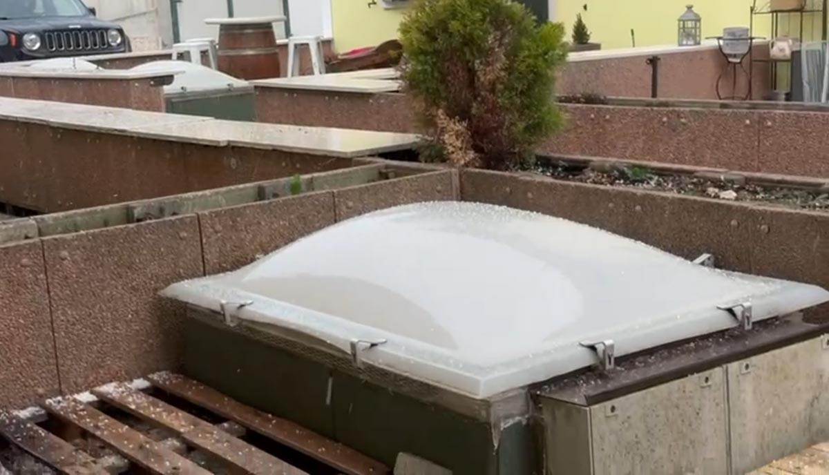 Grandine a Sant'Anna d'Alfaedo - 6 marzo 2024