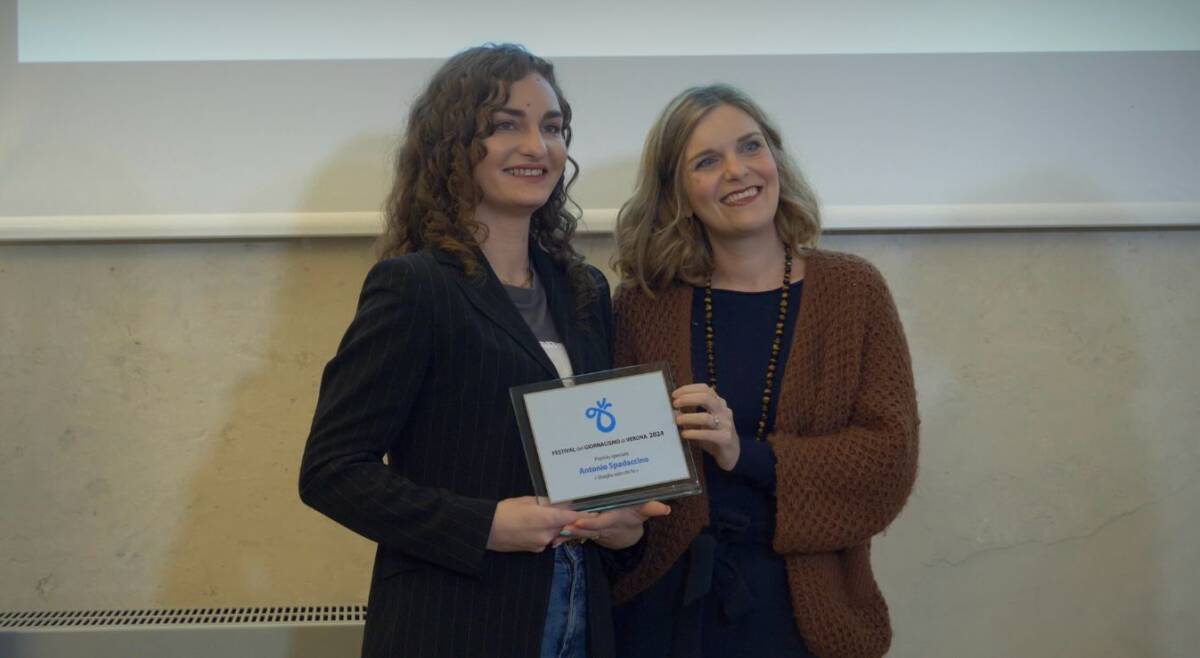 Matilde Anghinoni Premio Spadaccino Festival del Giornalismo