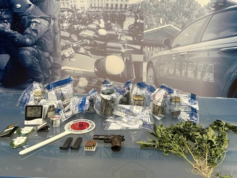 Polizia di Stato - Arresto spaccio in concorso Oppeano marijuana Verona