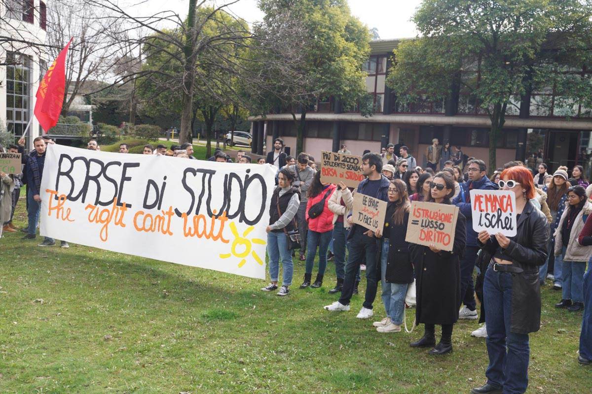 Protesta studenti borse di studio - 07.03.2024