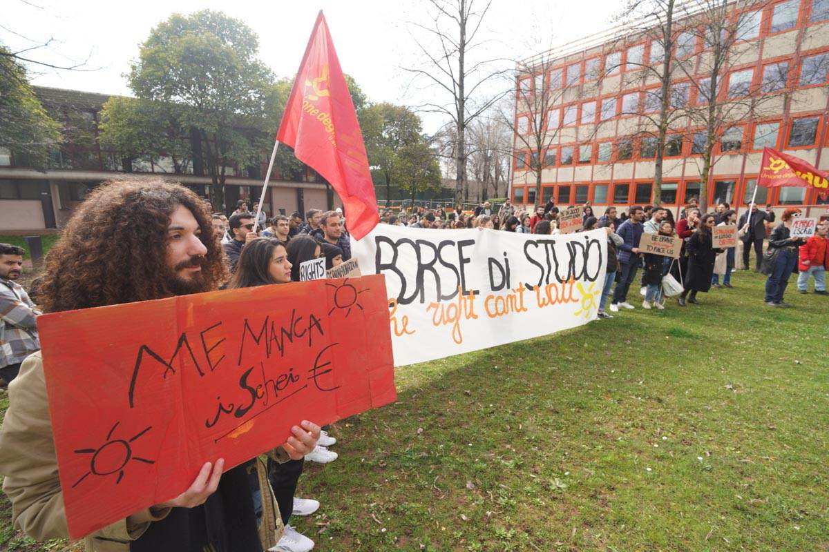 Protesta studenti borse di studio - 07.03.2024