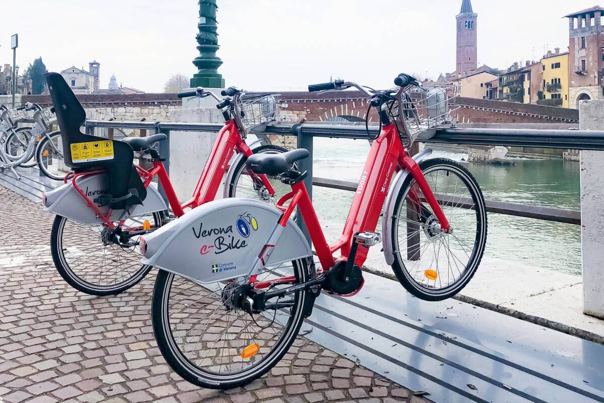 Verona bike sharing biciclette elettriche