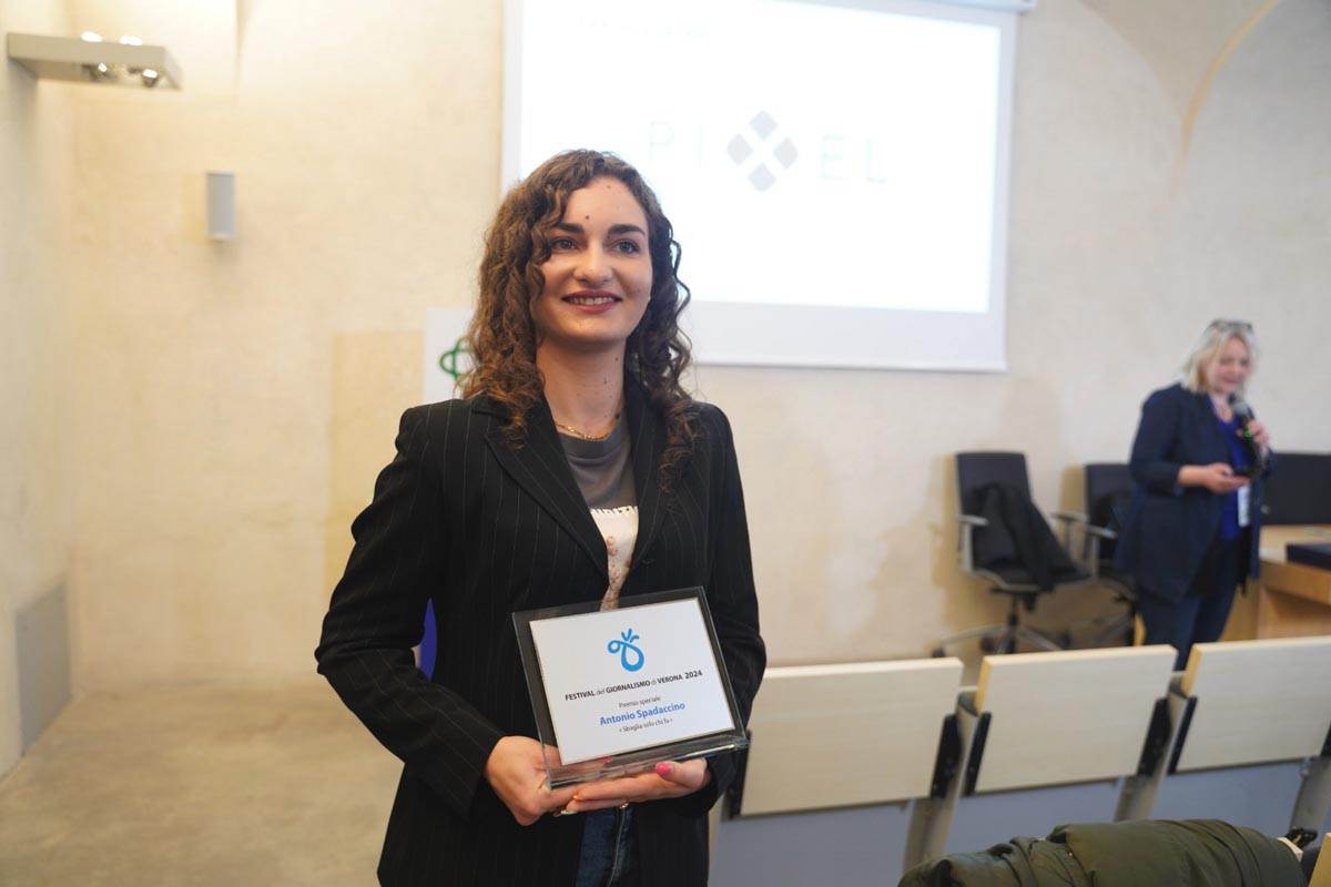 Matilde Anghinoni Premio Spadaccino Festival del Giornalismo
