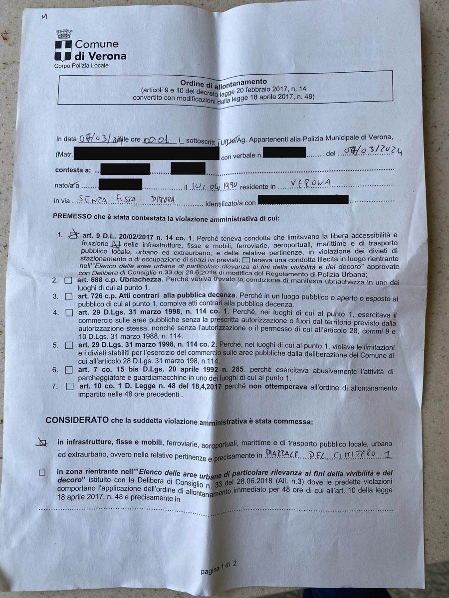 multa senza dimora - alberto sperotto