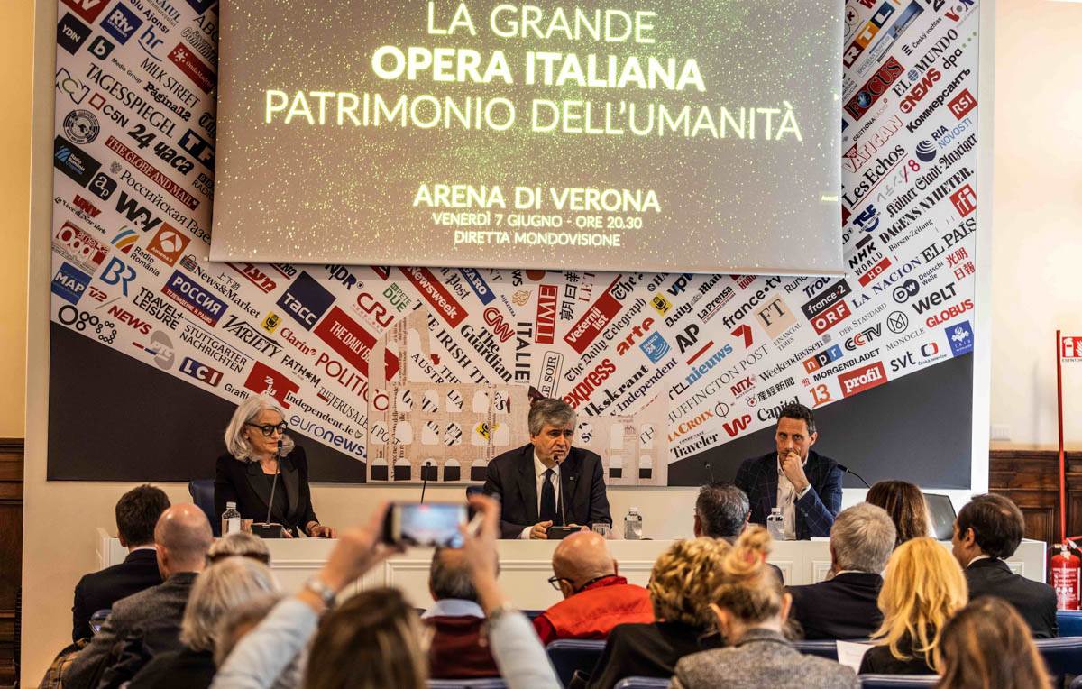 Presentazione Arena di Verona Opera Festival 2024 a Roma (Foto M. Pucciariello)