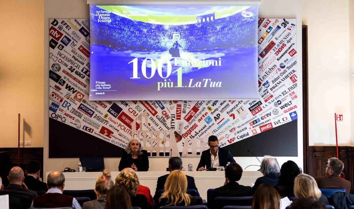 Presentazione Arena di Verona Opera Festival 2024 a Roma