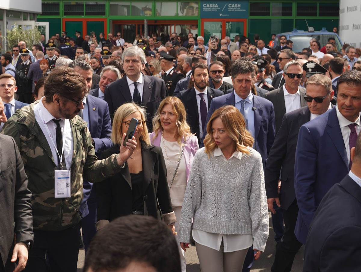 Giorgia Meloni a Vinitaly 2024