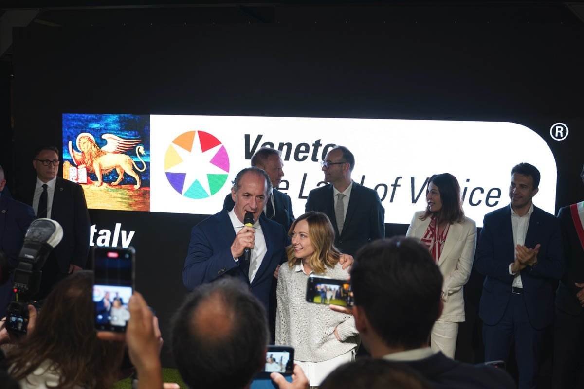 Giorgia Meloni a Vinitaly 2024