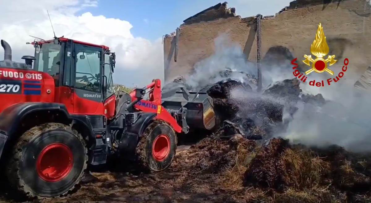 Incendio Bussolengo - vigili del fuoco