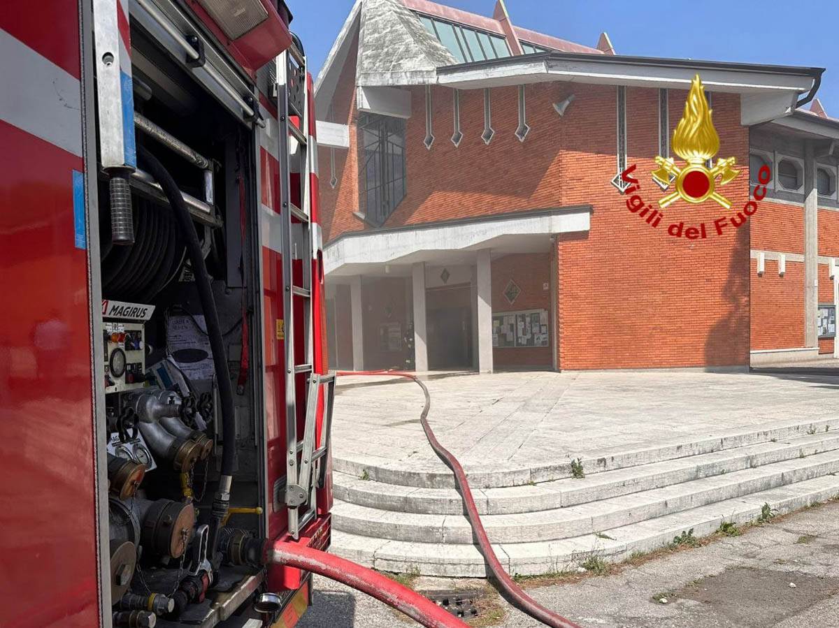 Incendio chiesa Montorio