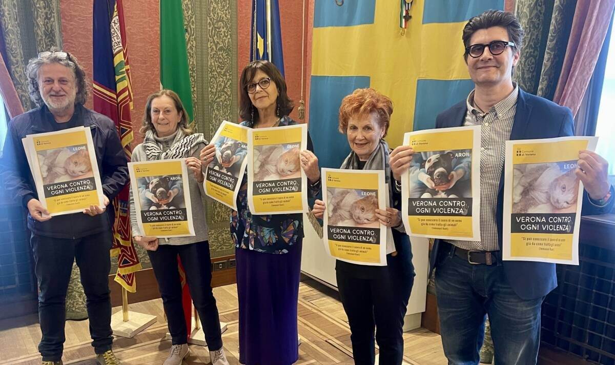 Violenza animali campagna sensibilizzazione Verona