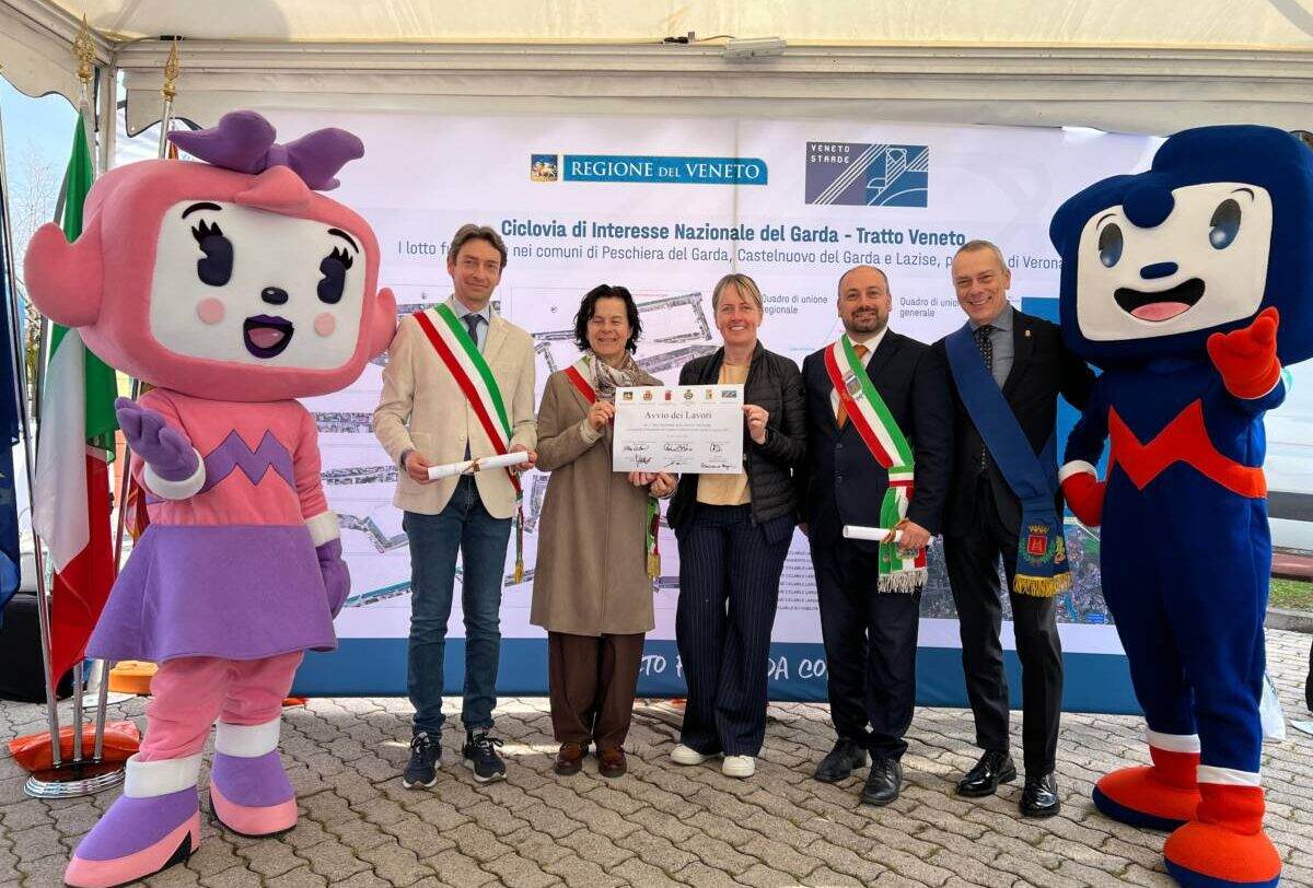 ciclovia del garda avvio dei lavori