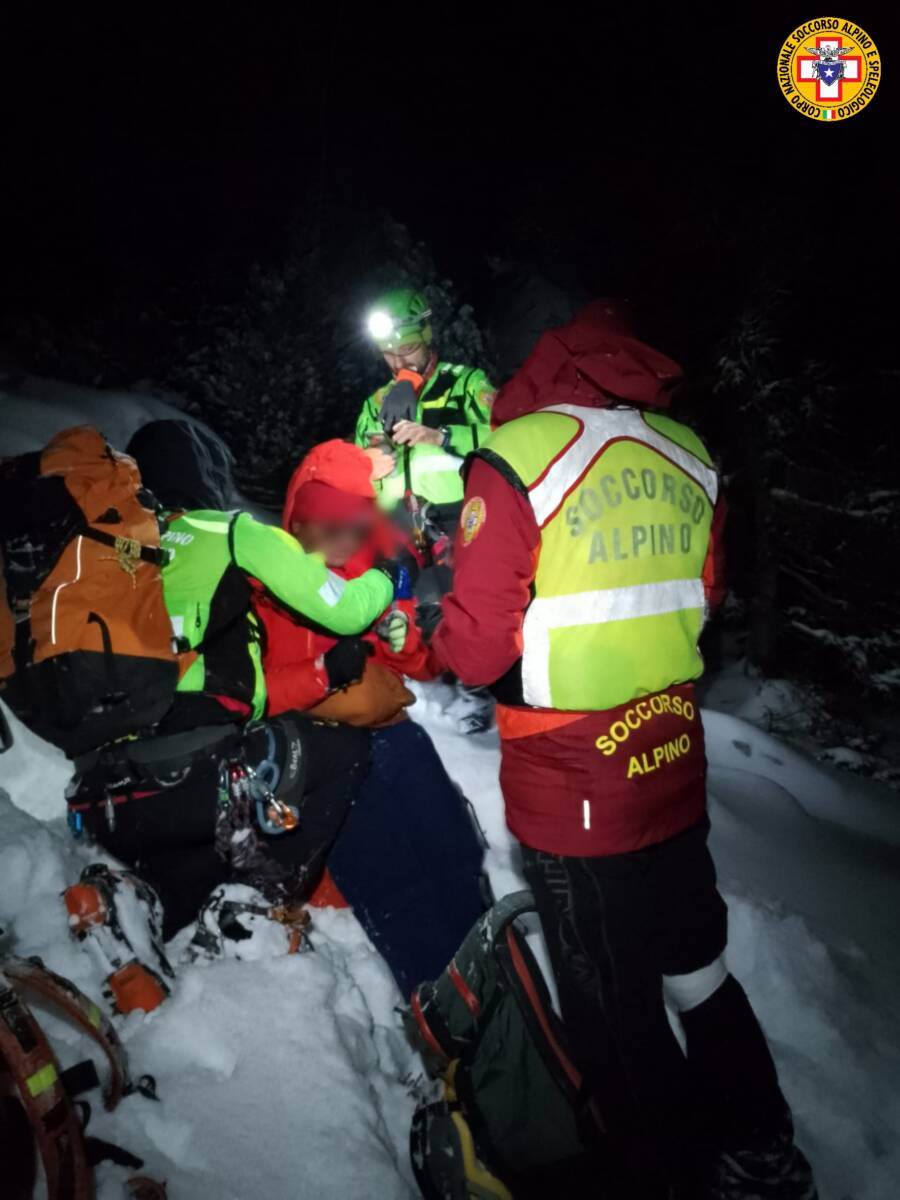 soccorso alpino monte baldo neve ipotermia