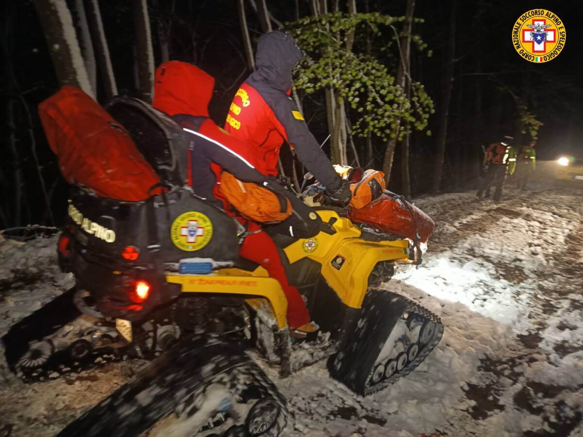 soccorso alpino monte baldo neve ipotermia