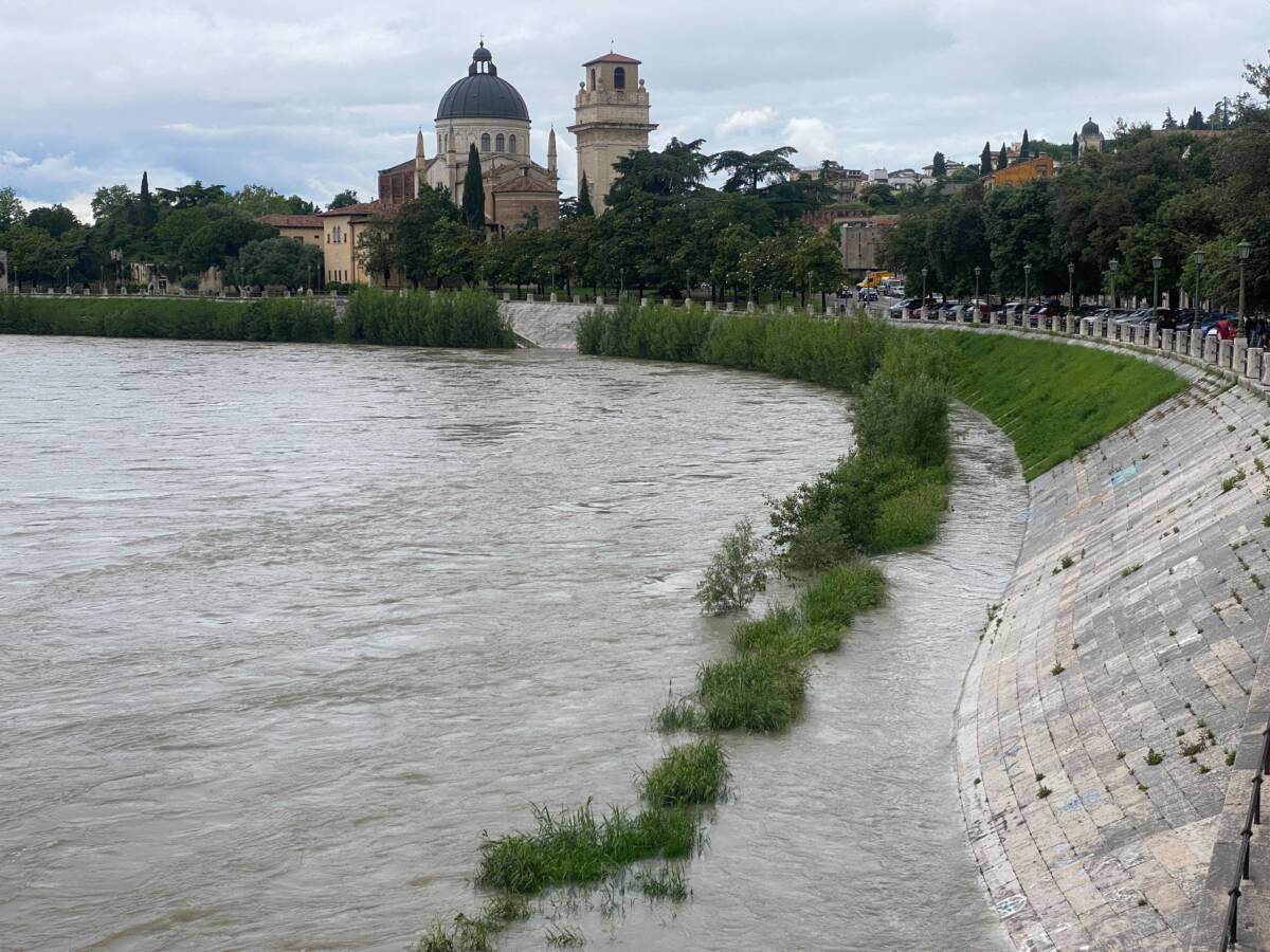 Adige maltempo temporale pioggia