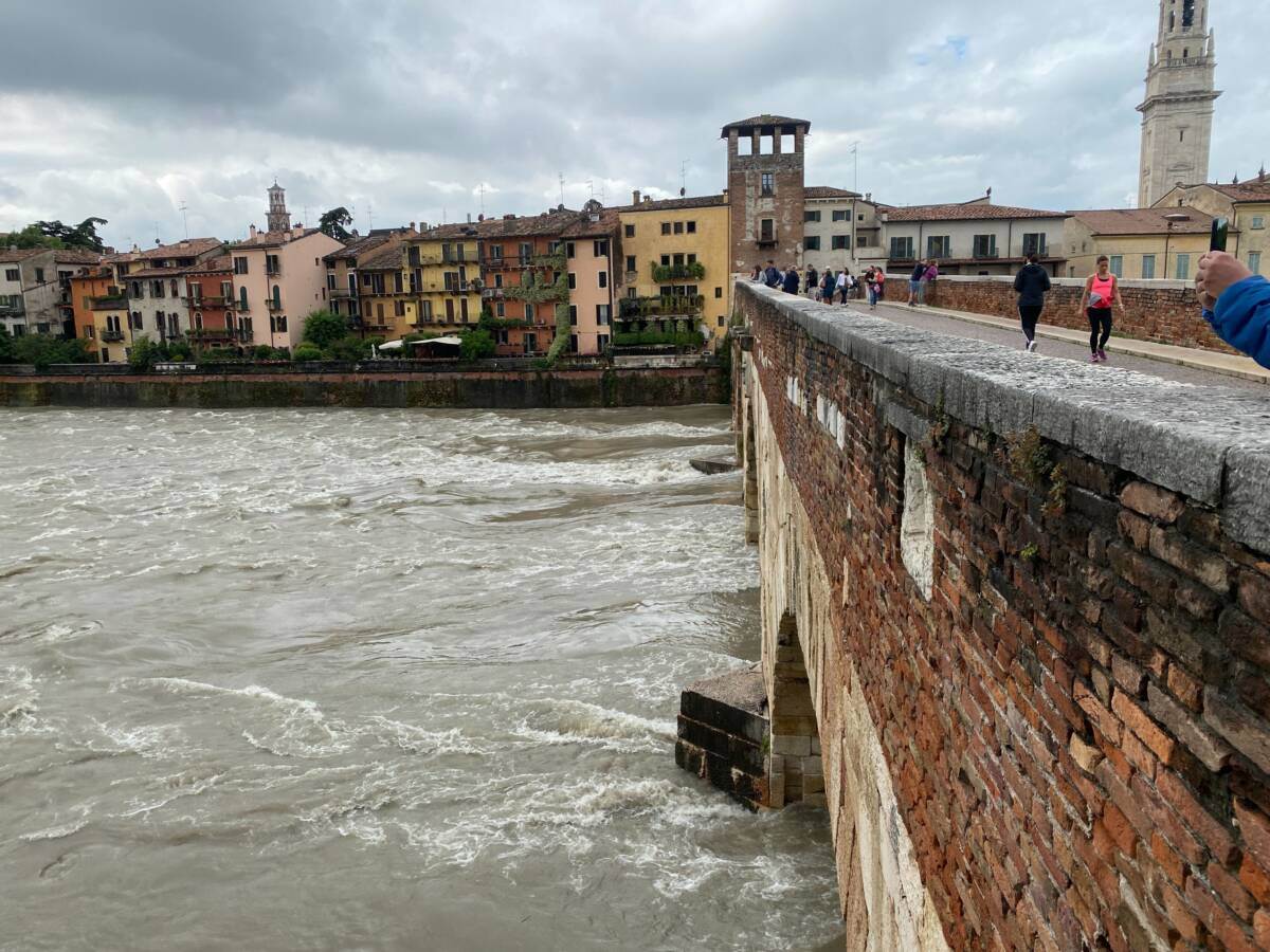 Adige maltempo temporale pioggia